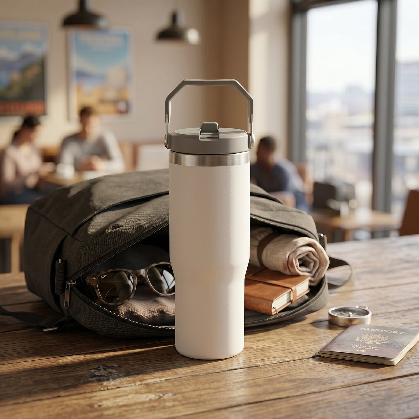 Premium Vacuum Insulated Stainless Steel Tumbler Mug (1 Pc, 890 ML)