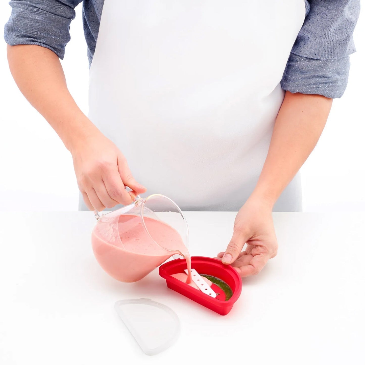 Silicone Ice Cream and Ice  Moulds - Watermelon sicle Molds, DIY Kitchen Tool for Ice Treats