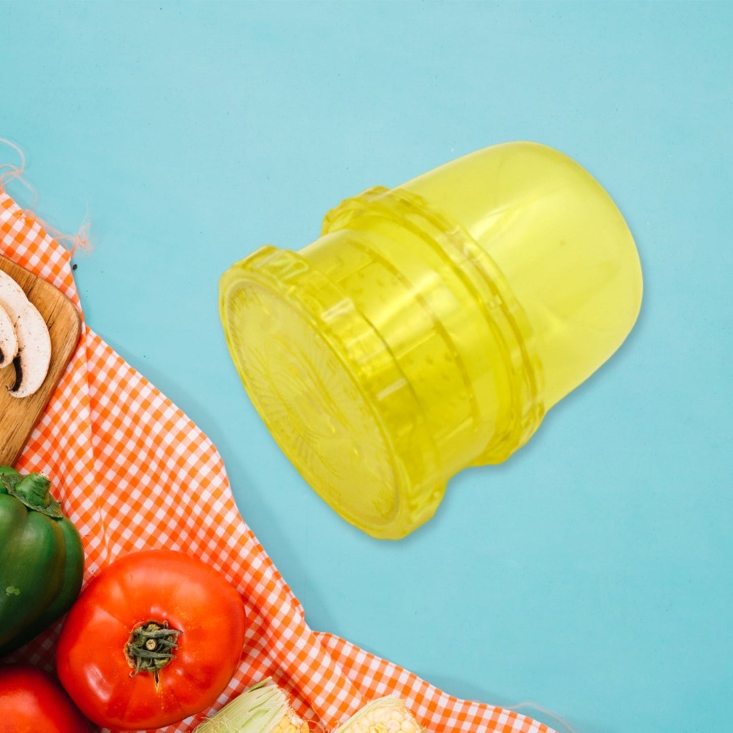 2-in-1 Manual Citrus Juicer & Grinder – Portable Ginger, Garlic, Fruit & Vegetable Squeezer for Healthy Juices & Salads