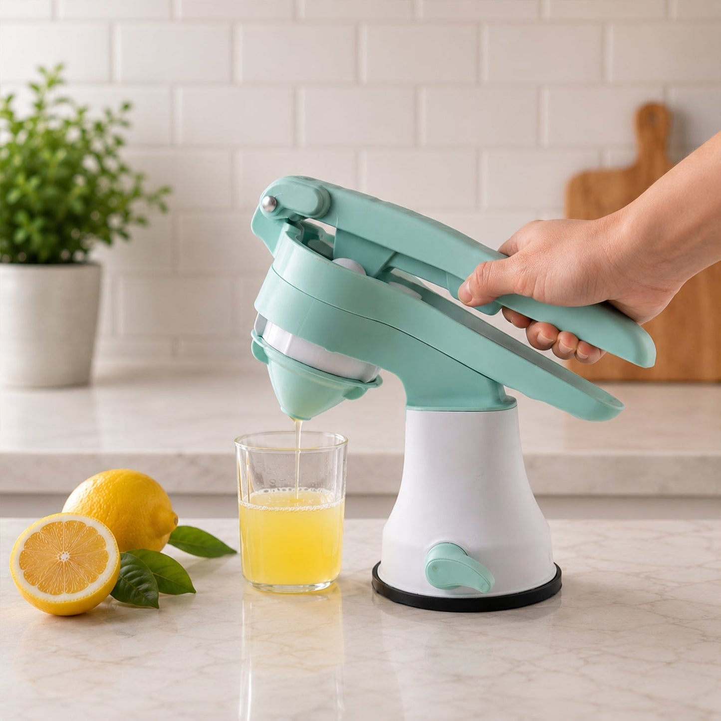 Manual Easy Squeezer Fruit Juicer, Hand Press Citrus Juice Maker (1 Pc)