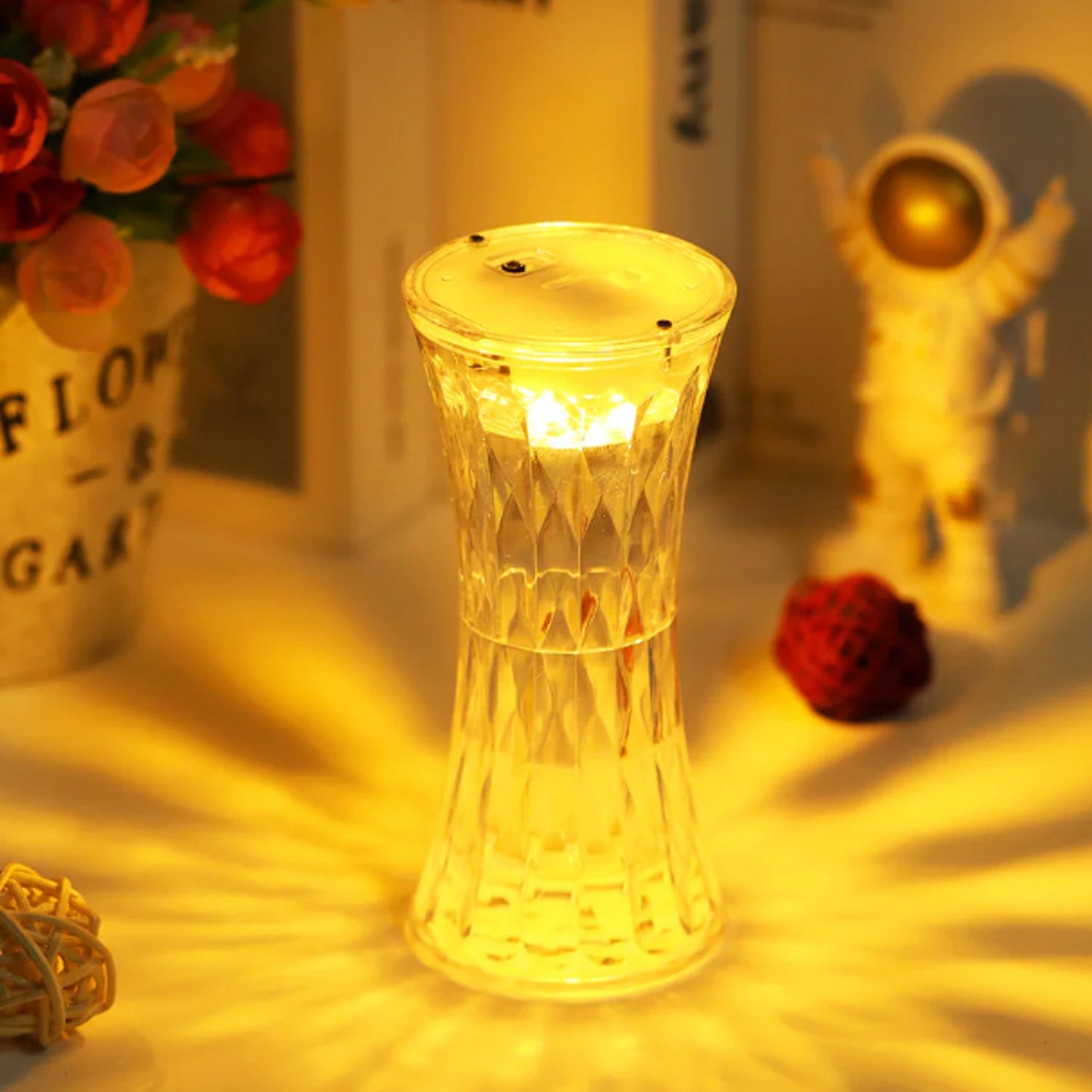 Crystal Table Lamp – Universal Soft Night Light & Study, Bedroom, Office & Children's Room (12Pc MOQ)