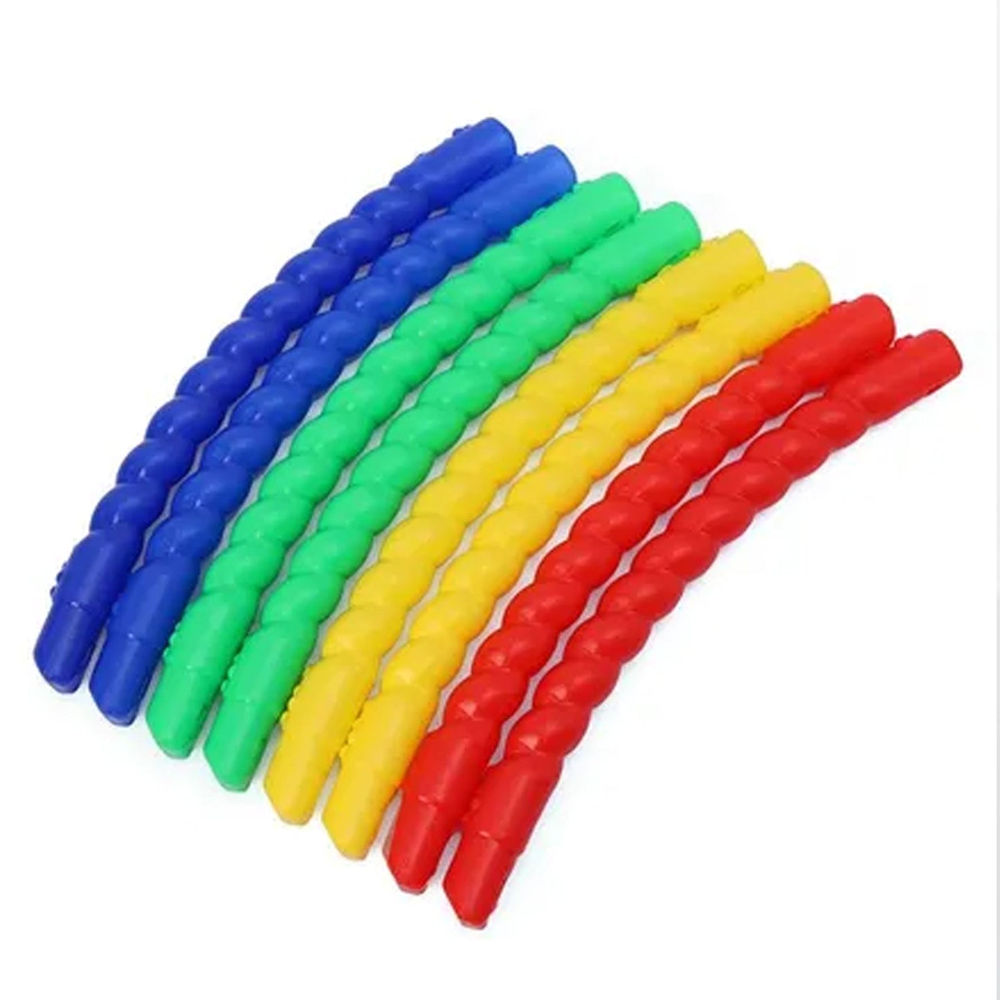Hoops Hula Interlocking Exercise Ring for Fitness with Dia Meter Boys Girls and Adults (8 Pcs Set)