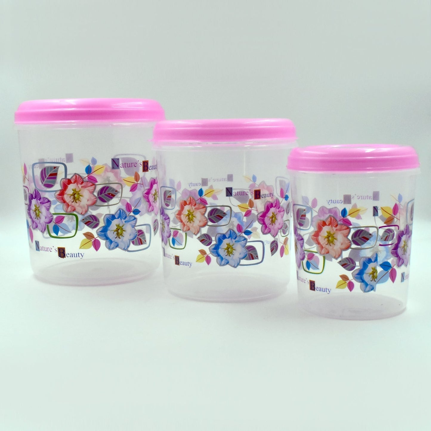 3 Pc Storage Container used in all kinds of places including household and offices for storing stuffs and items etc.