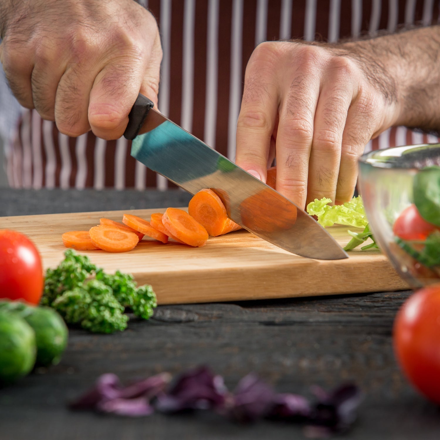 Natural Wood Chopping Cutting Board for Kitchen Vegetables, Fruits & Cheese, BPA Free.