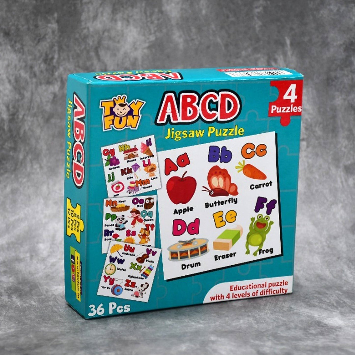 ABC Jigsaw Puzzle Toy for Children (4-Pcs Pack)