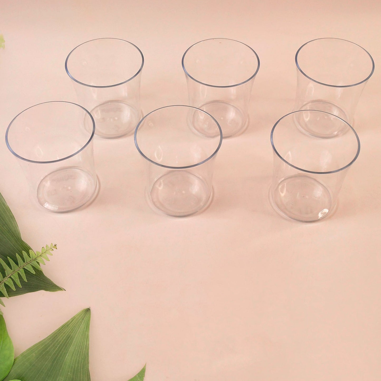 Apex Welcome Plastic Glass Set for Daily Use â€“ Set of 6