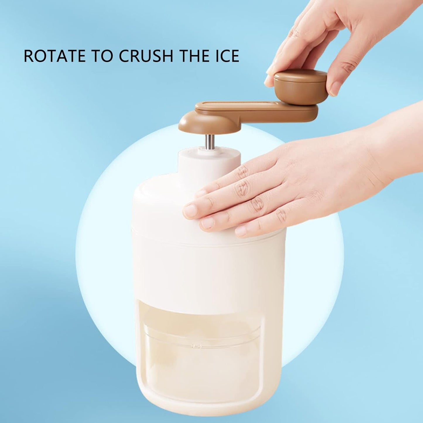 Portable Gola Maker and Ice Crusher | Manual Shaved Ice & Smoothie Machine