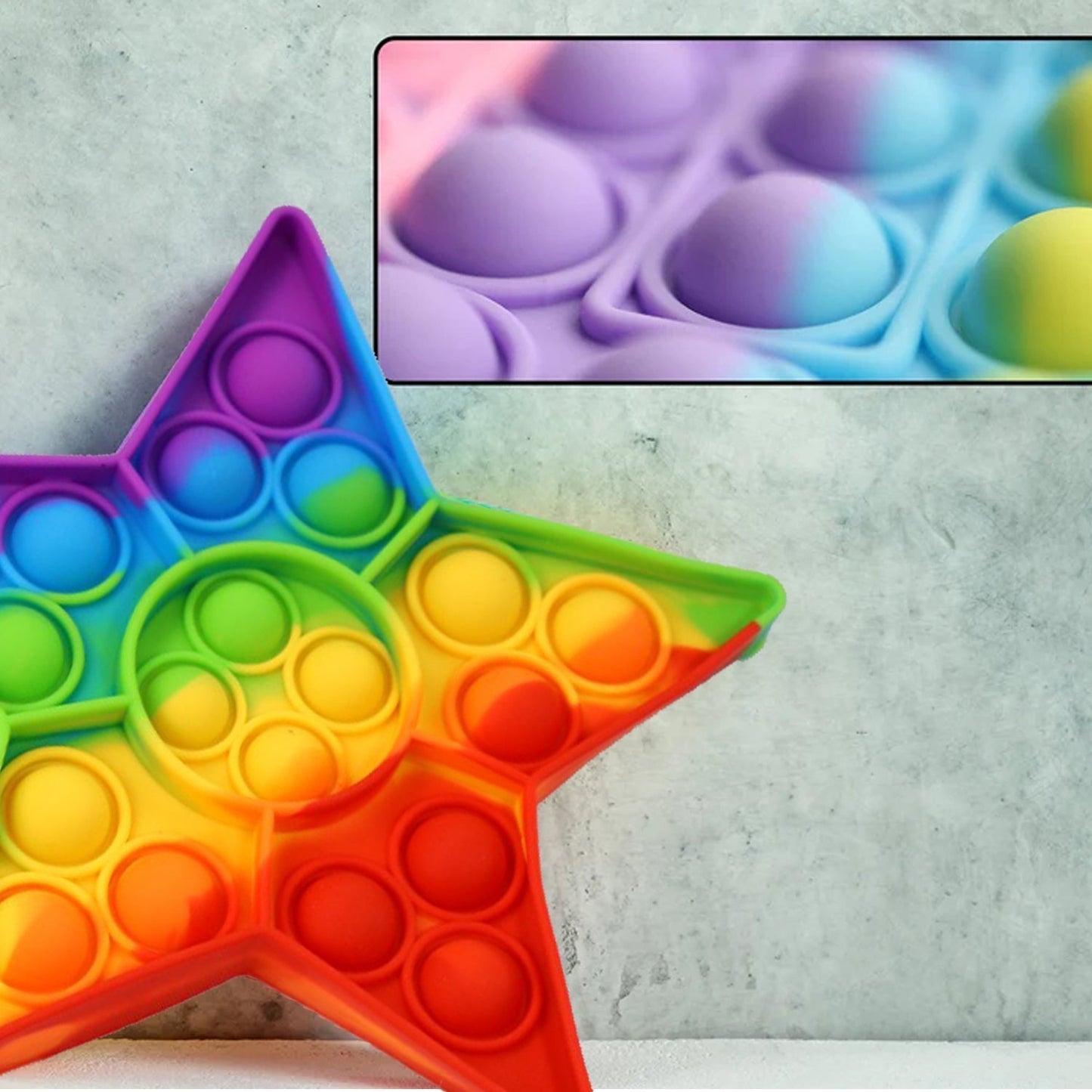 Push  Bubble Fidget Sensory Toy,Autism Special Needs Silicone Stress Relief Toy,Great Fidget Toy Sensory Toys Novelty Gifts for Girls Boys Kids Adults