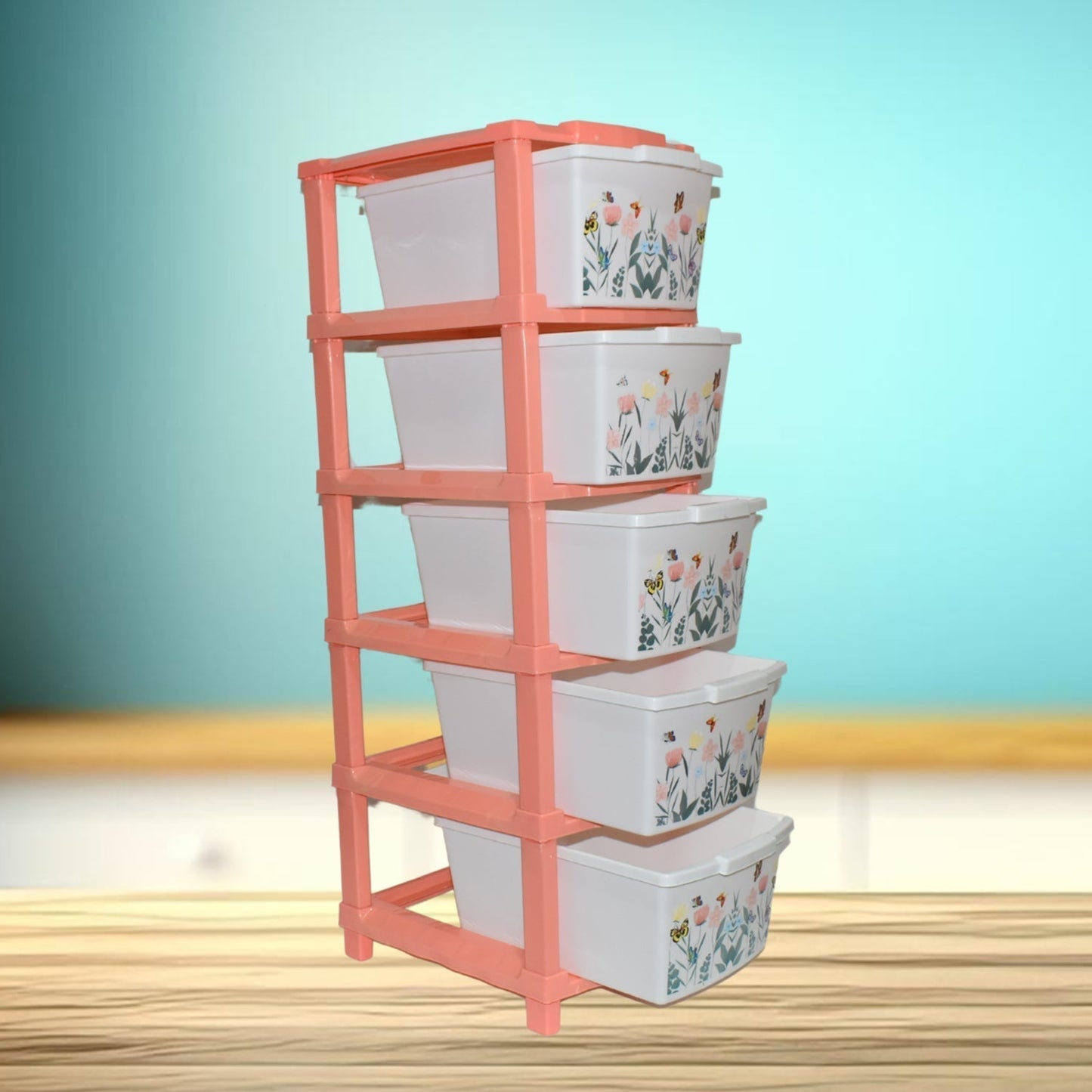 Plastic Smart Wonder Drawer Home Storage & Organization (5 Layer / 1 Pc)