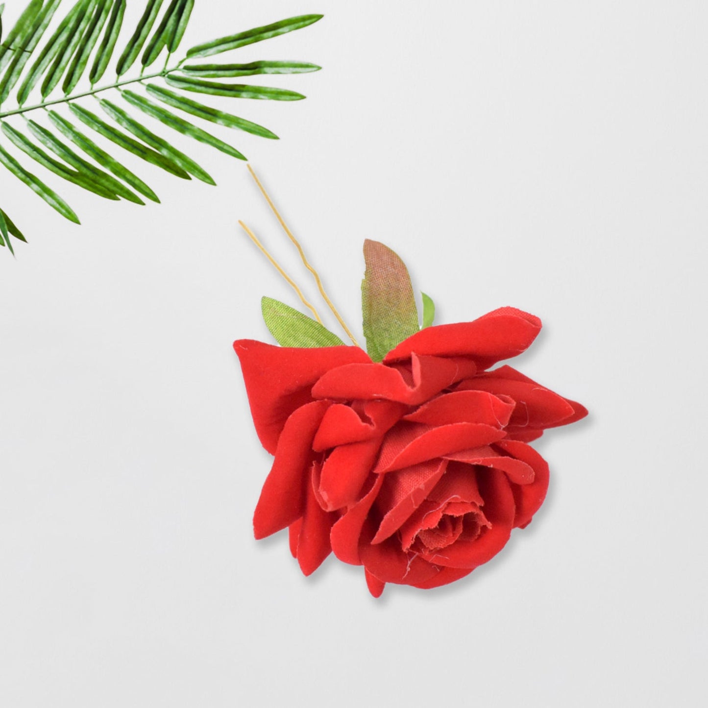 Hair Clip Red Rose Bridal Hair Pins Rose (12 Pcs Set / Red Color Only), Hair accessories