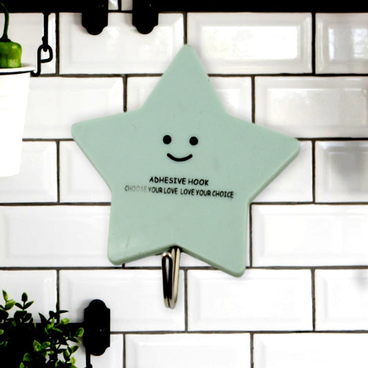 Multipurpose Strong Self-Adhesive Hooks – Heavy Plastic Wall Hooks for Home, Kitchen & Office Use