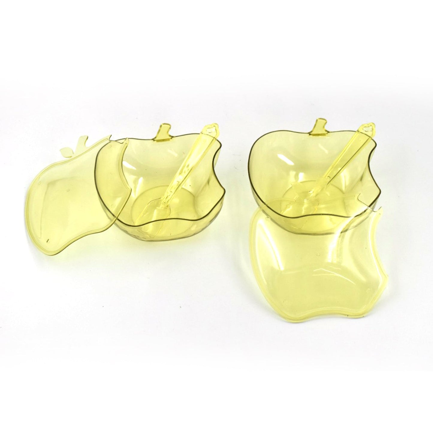 Apple Shape Tray Bowl Used For Serving Snacks And Various Food Stuffs.