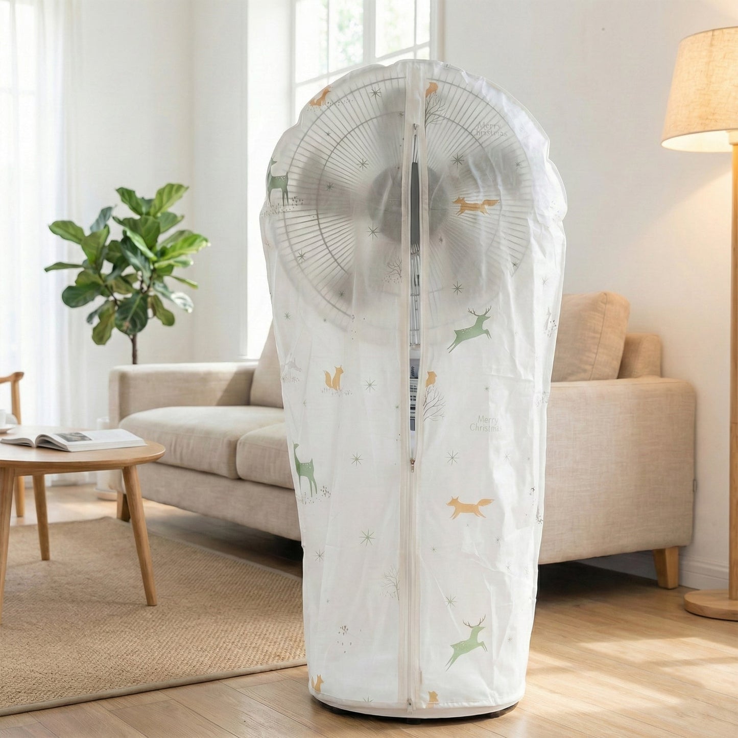 Full-Size Pedestal Fan Dust Cover (60 ? 90 Cm, 1 Pc)