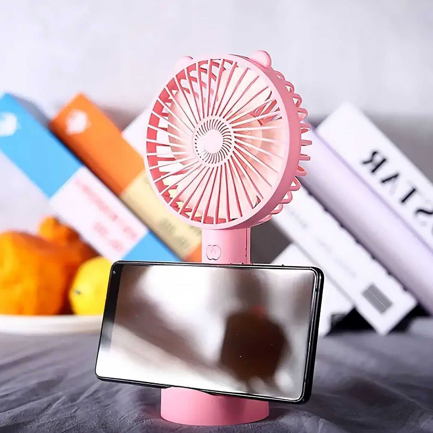 Portable Classic Hand Fan - 3-Speed Table Fan (Battery Not Included)