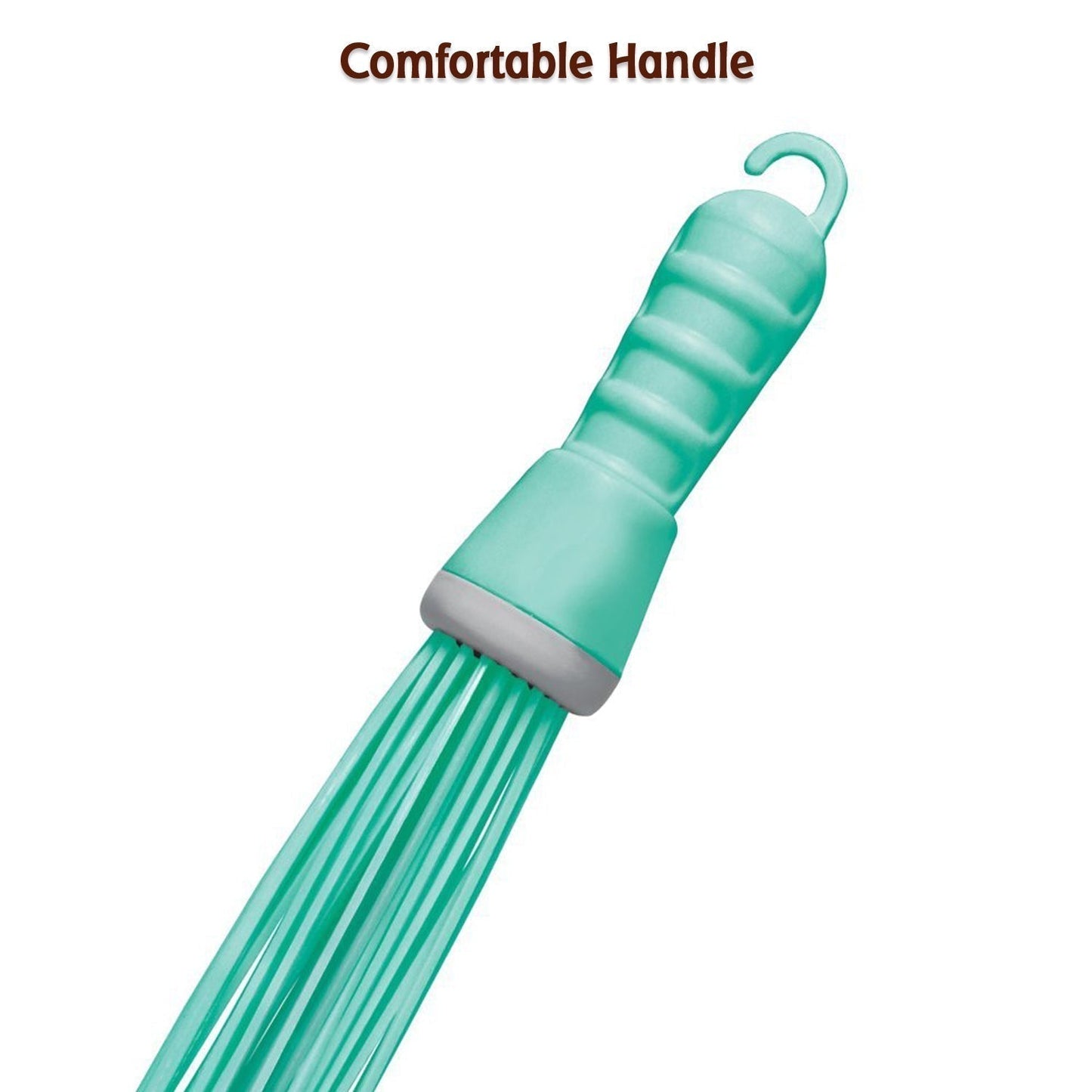 Plastic Hard Bristle Broom for Bathroom Floor Cleaning â€“ Wet & Dry Scrubbing