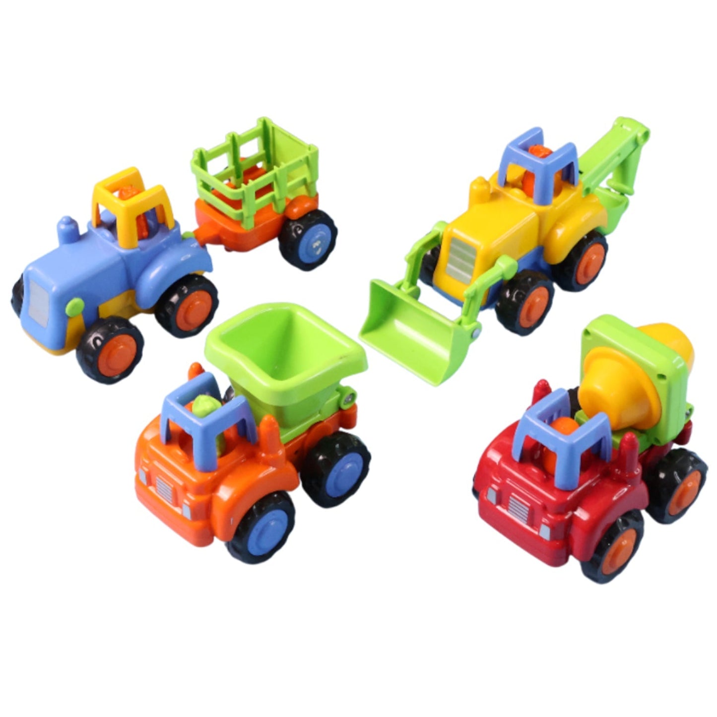Funwoods Construction Vehicle Toy Set for Kids â€“ (4 Pc)