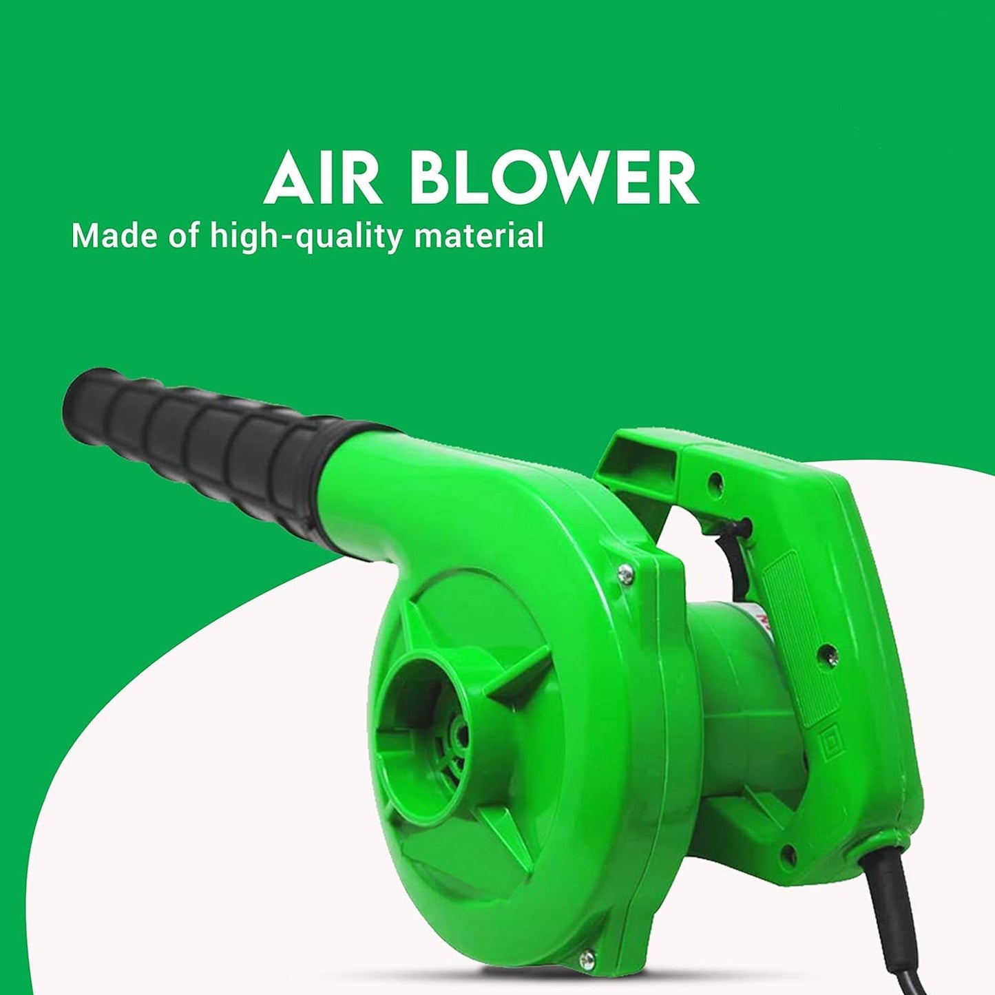 650V Blower Portable Rifel Range Portable Air Blower – 350W, 2.3m³/min, 13000 RPM, Green
