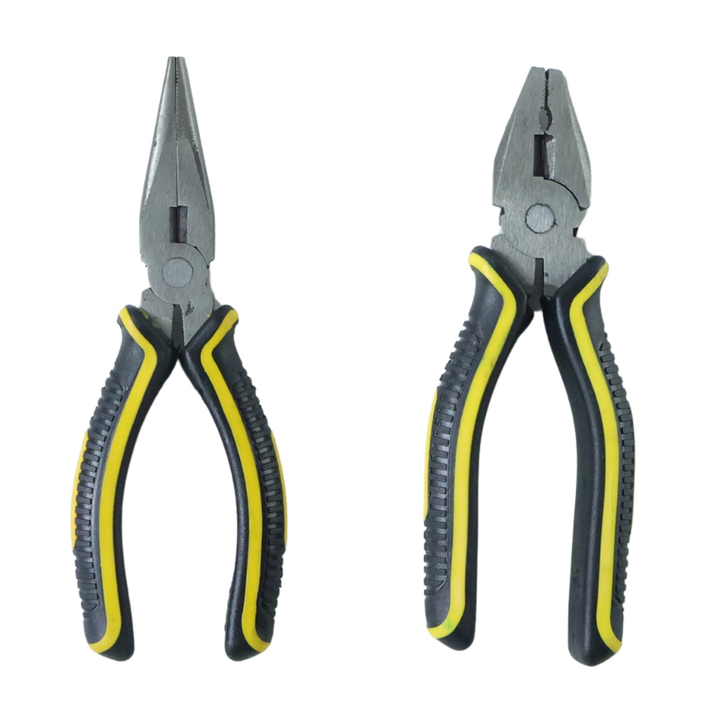 Pliers and Long Nose Pliers Set with Anti Slip Grip Handle (2 Pc Set)