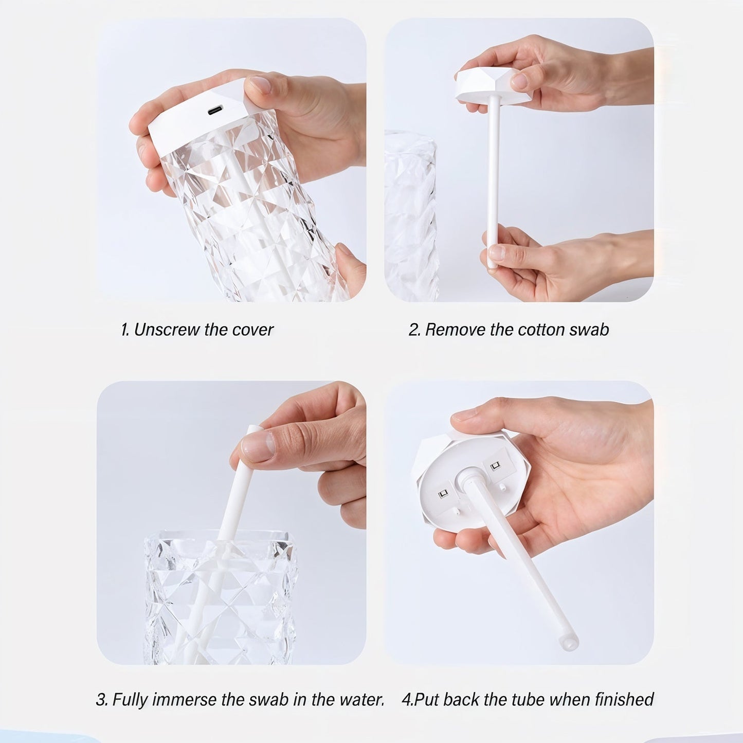 Humidifier with LED Light Approx 400ml