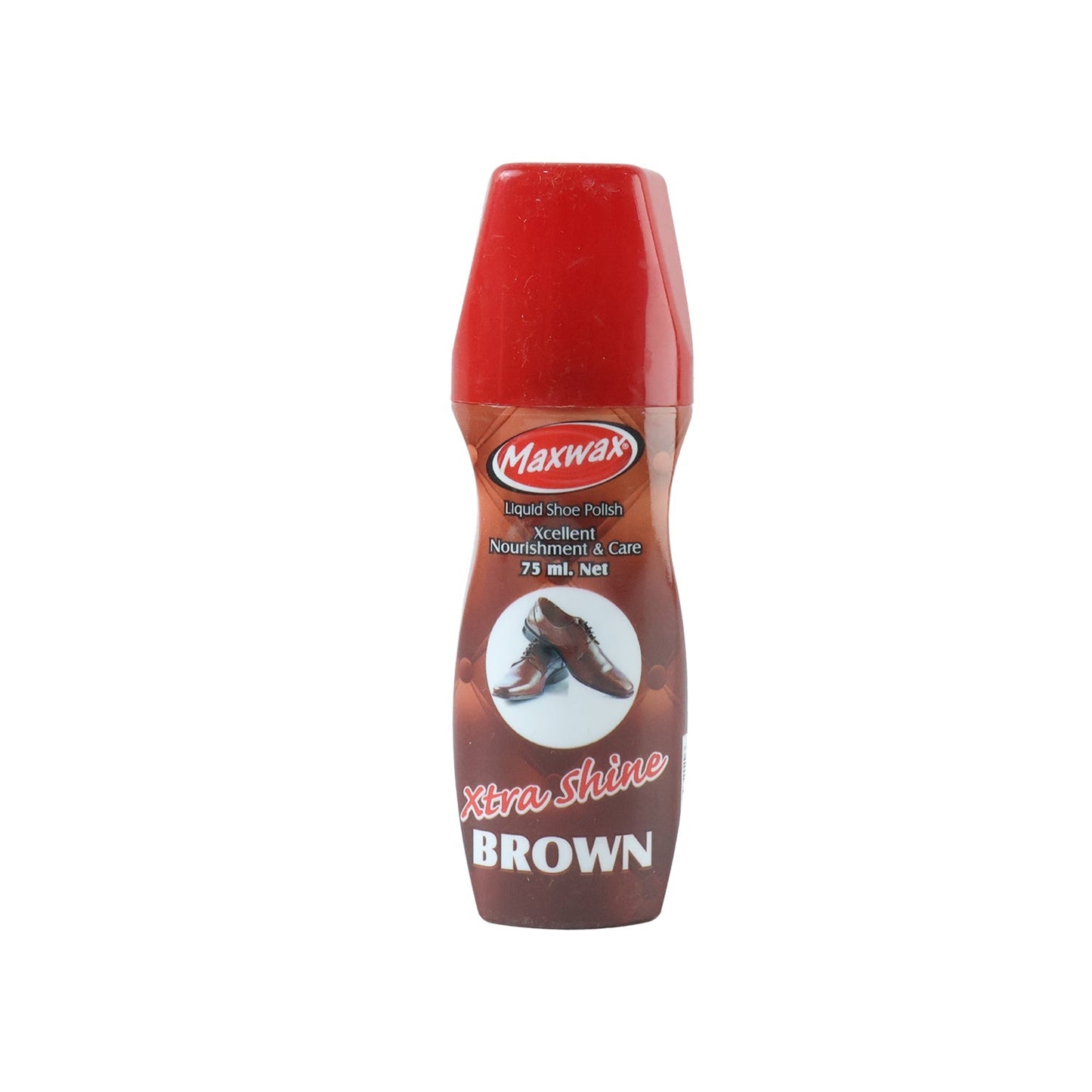 Maxwax Brown Liquid Shoe Polish (1 Pc, 75 ML)