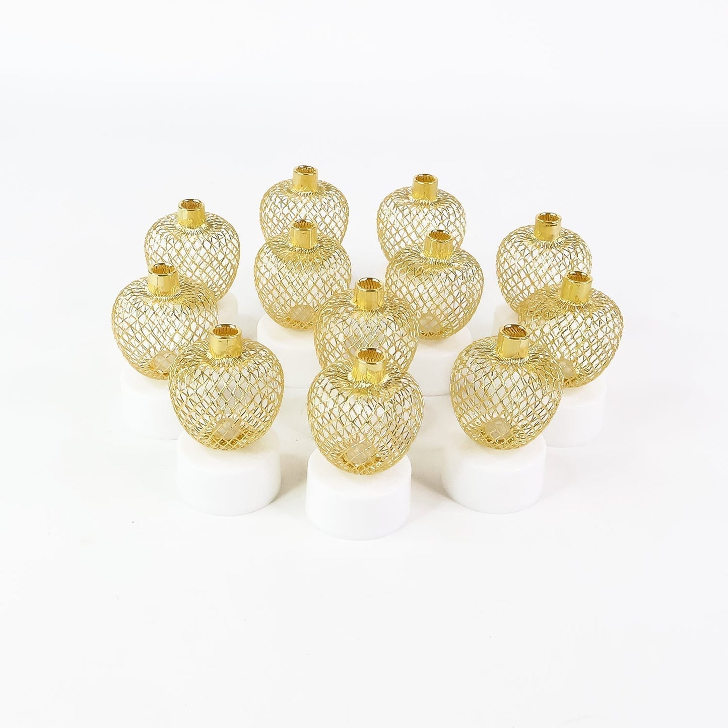 Decorative Apple Shape LED Tealight Candles (12 Pc)