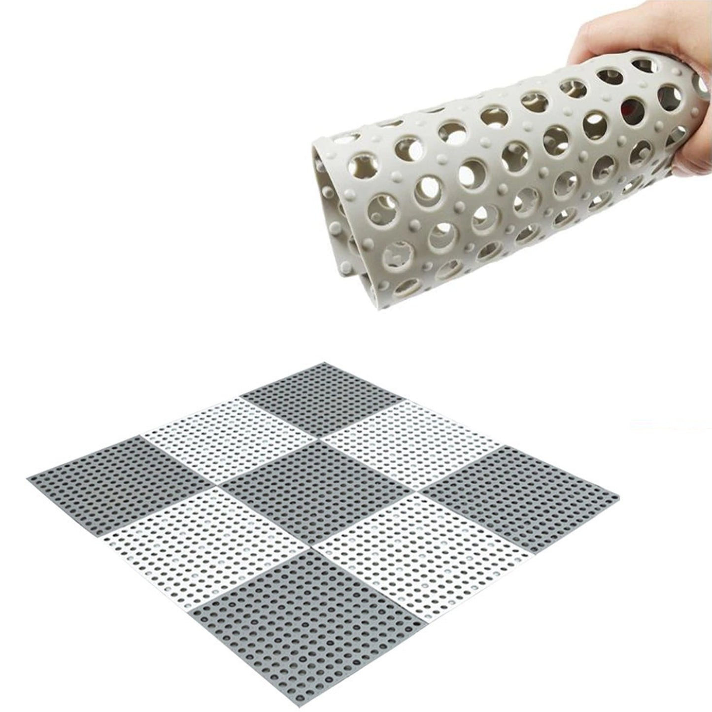 Bath Anti Slip Mat Used while bathing and toilet purposes to avoid slippery floor surfaces. (Pack Of 6)