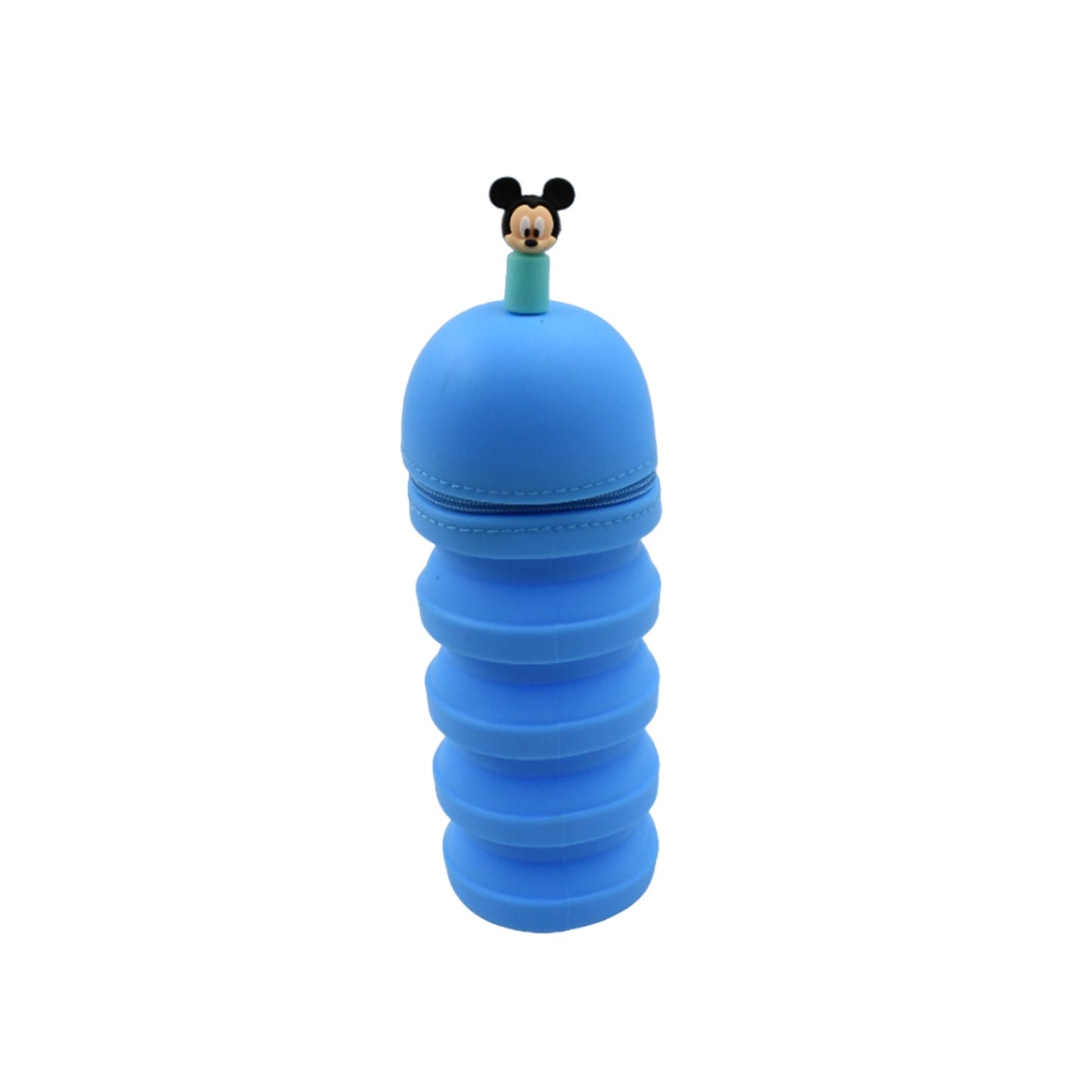 Silicone Telescopic Pencil Case – Large Capacity, Zipper Closure, Perfect for School & Office