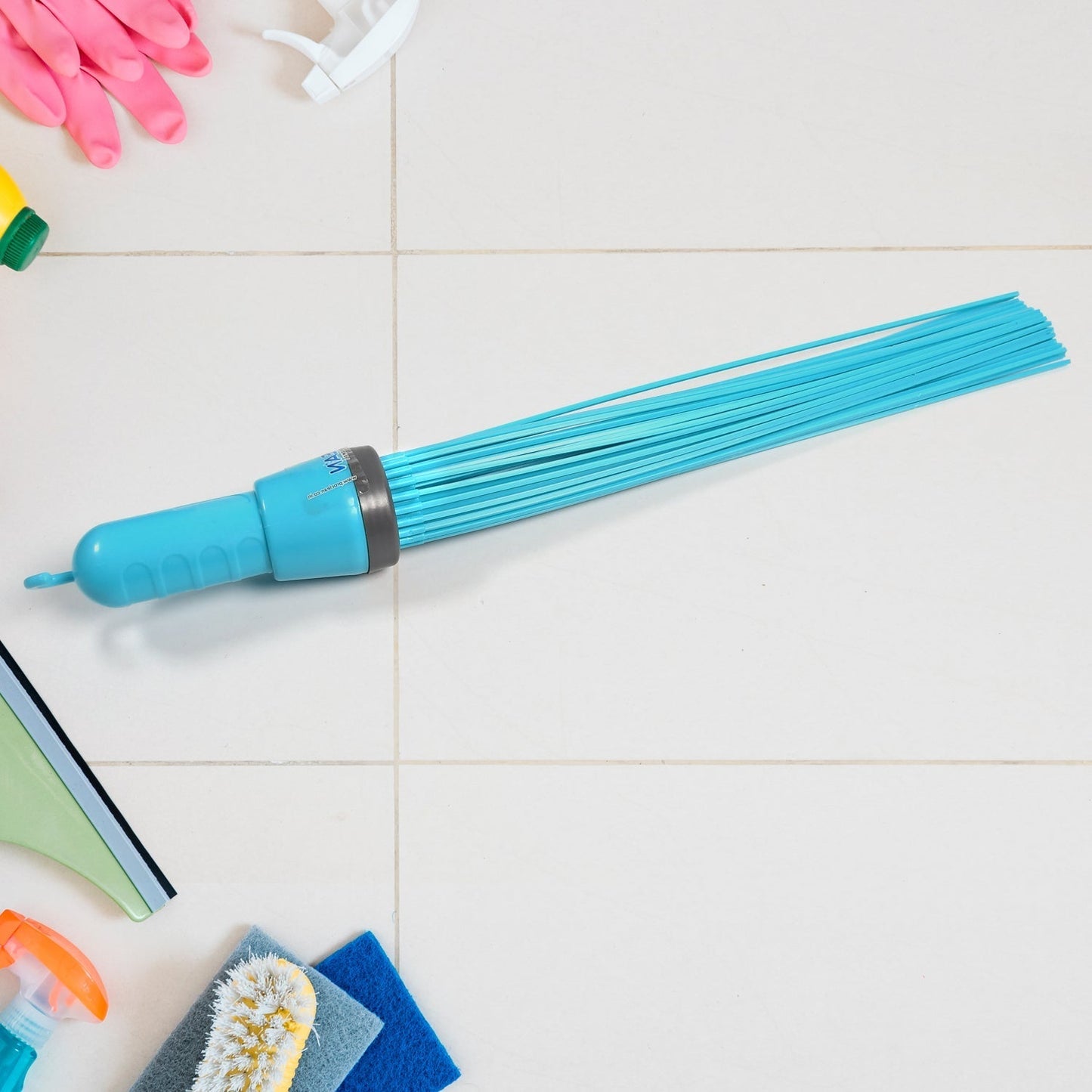 Plastic Stick Broom, 44 Flexible Sticks for Cleaning Tiles & Floors