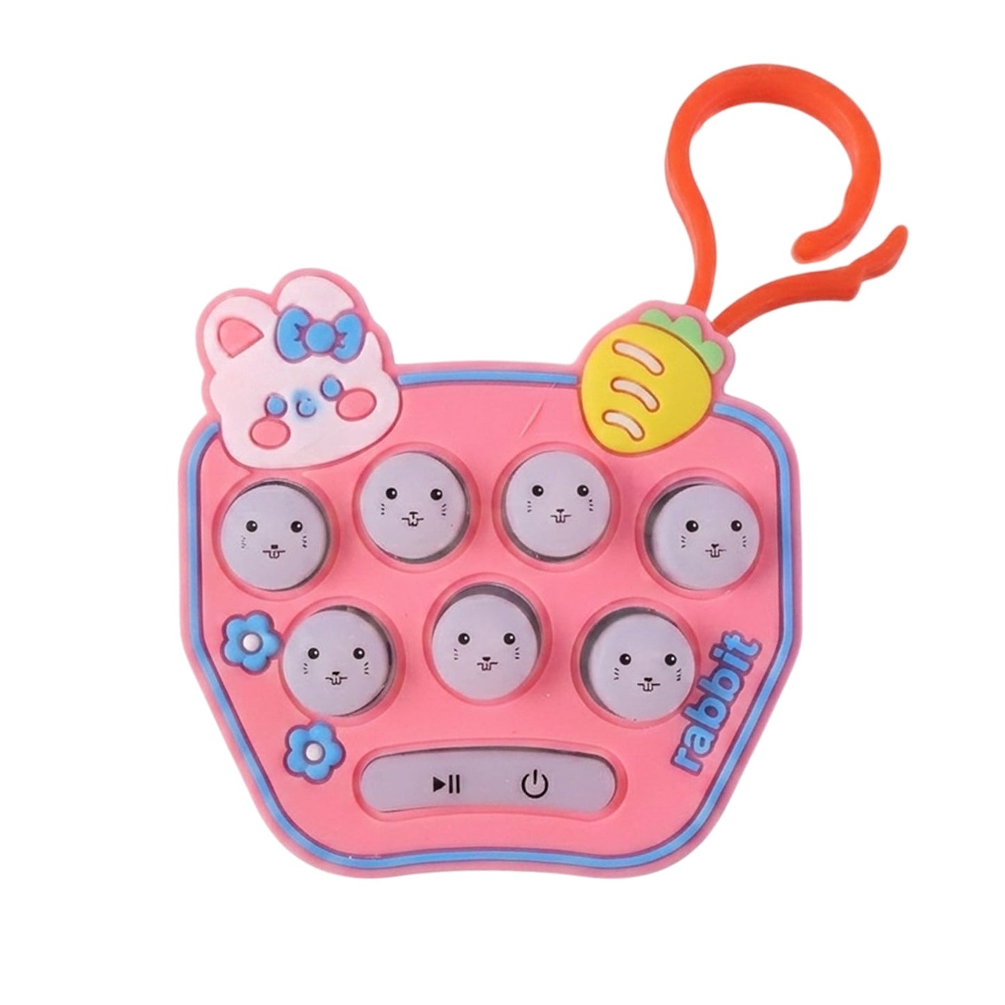 Cute Cartoon Music Push Button Toy Keychain with Sound (1 Pc, Mix Design)