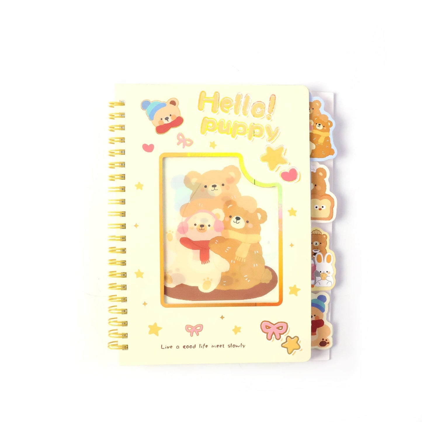 Cute Cartoon Printed Spiral Diary Notebook (54x196 MM)