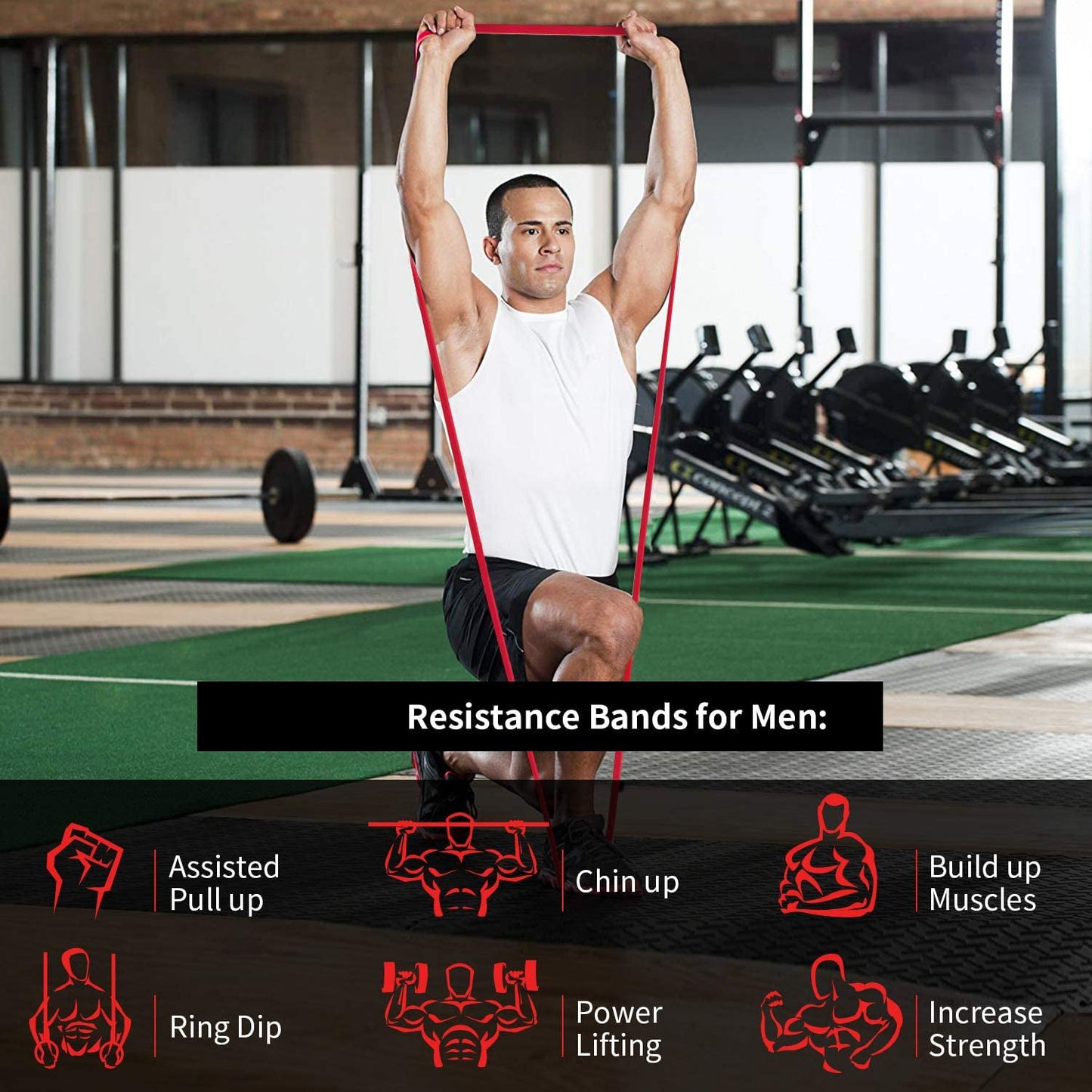 Heavy-Duty Resistance Exercise Band  2080Ã—13 mm