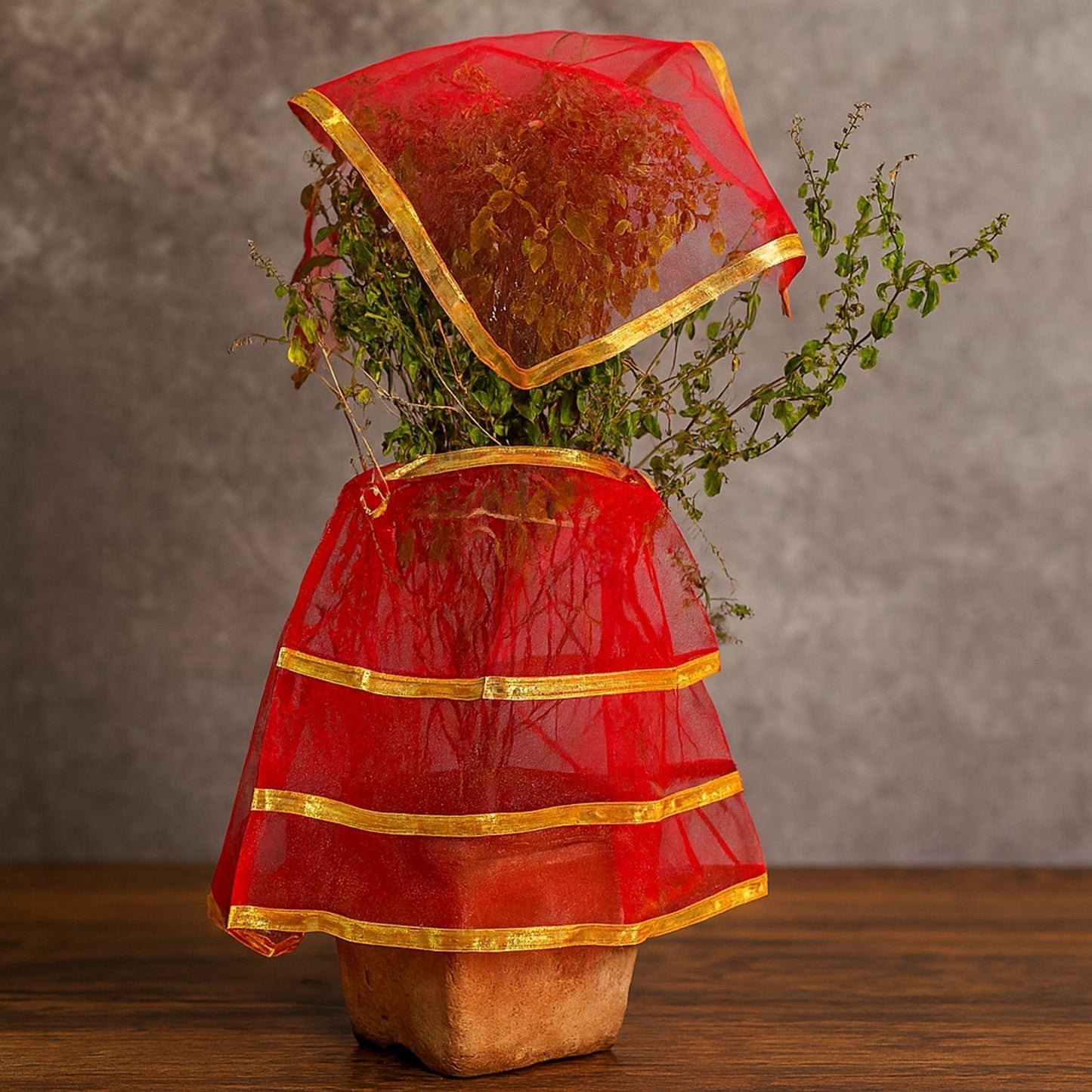 Premium Tulsi Vastra Pooja Cloth â€“ 2-Piece Set