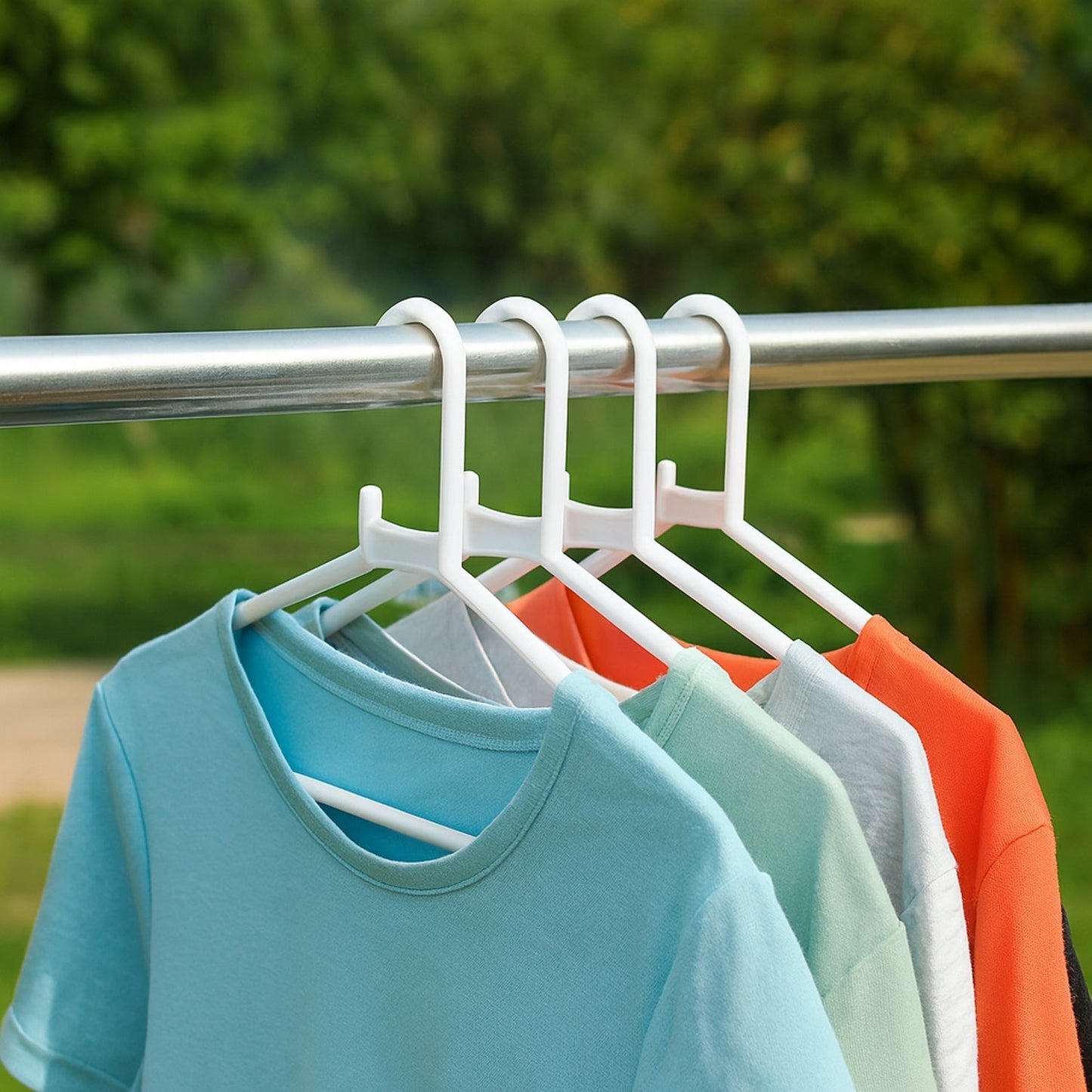 Plastic Clothes Hangers â€“ Set of 6