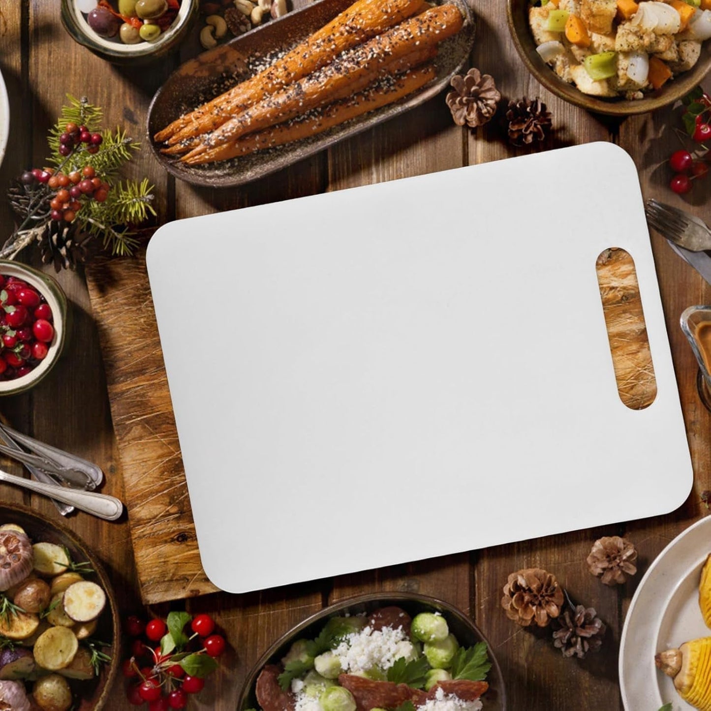 Apex Medium Plastic Chopping Board (36Ã—23 Cm / 1 Pc)