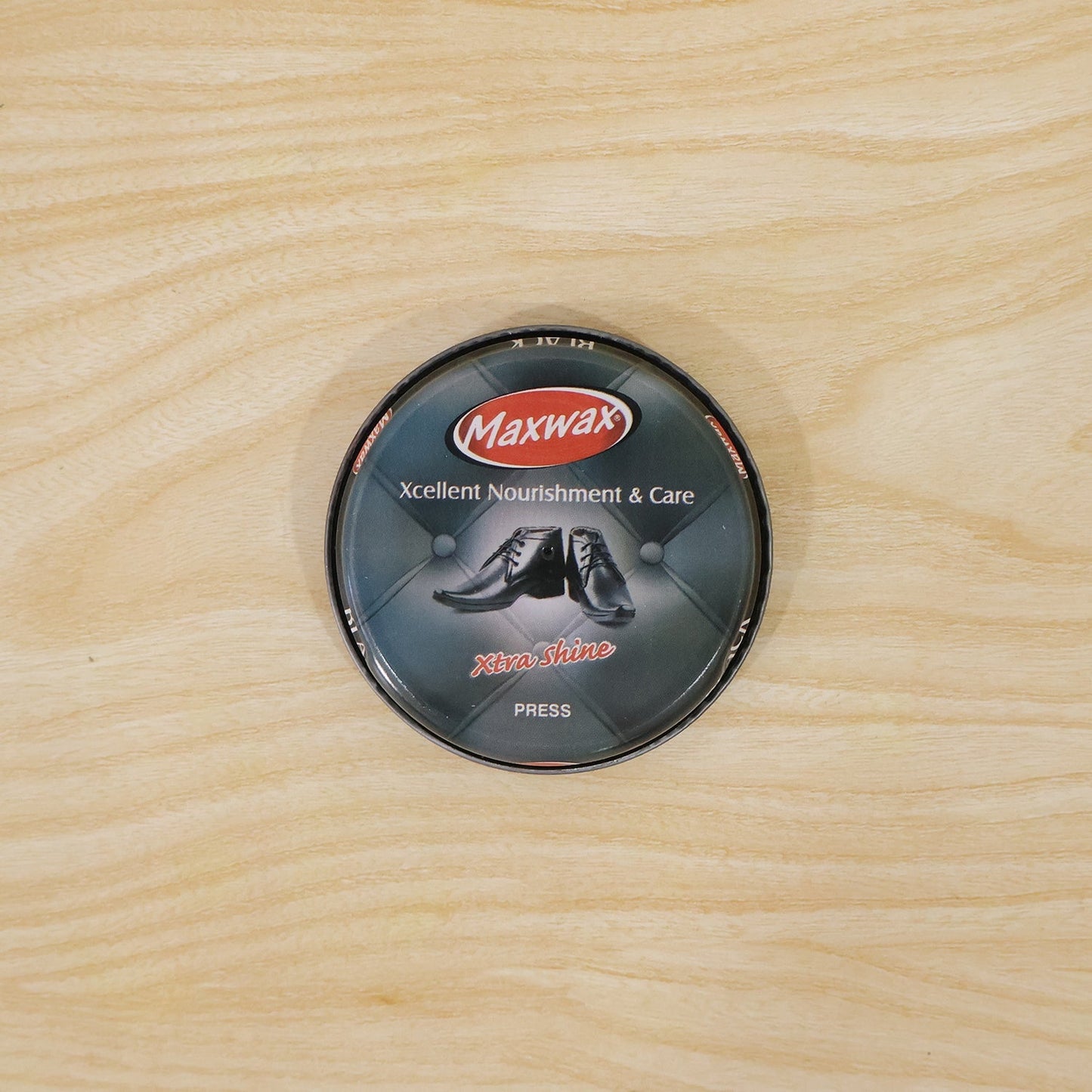 Maxwax Black Shoe Polish Cream (1 Pc, 15 Gm)