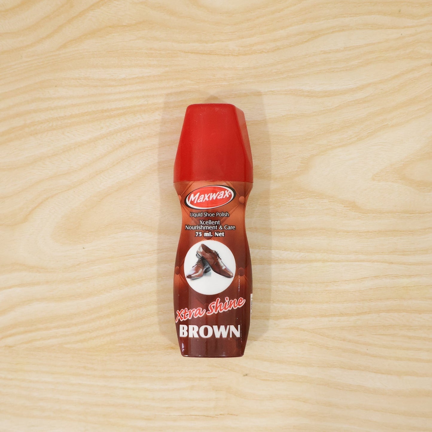 Maxwax Brown Liquid Shoe Polish (1 Pc, 75 ML)