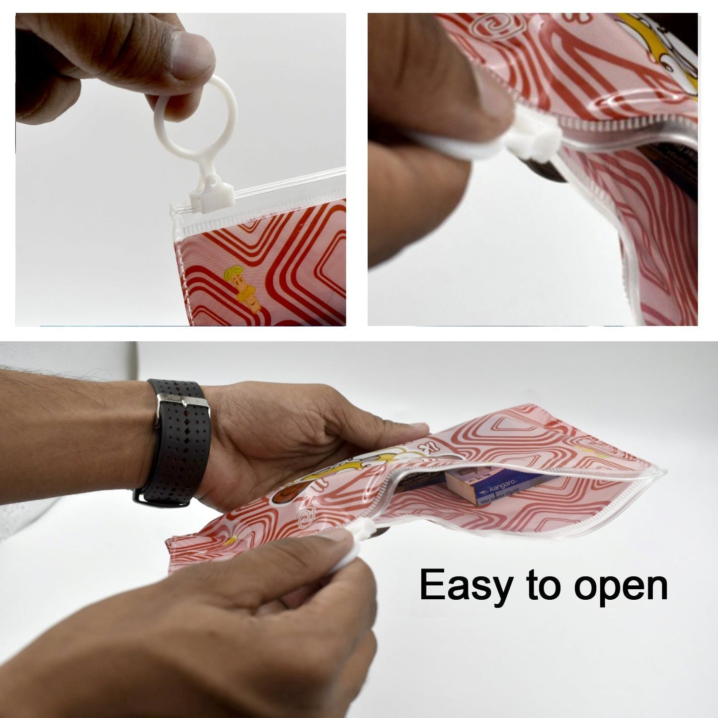 6Pcs Personal Care Combo In Zip Printed Pouch Bag