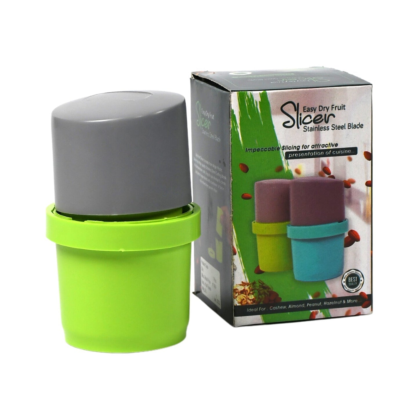 Plastic Dry Fruit and Paper Mill Grinder Slicer - 3-in-1 Blade for Chocolate and Butter, Standard, Multicolor