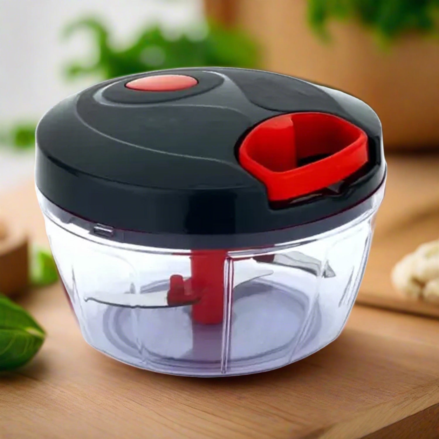 Manual Food Chopper, Compact & Powerful Hand Held Vegetable Chopper / Blender