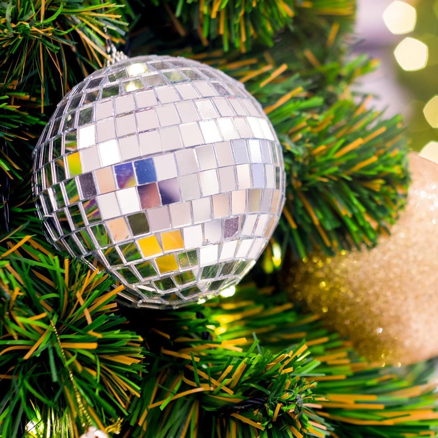 Mirror Disco Ball Hanging Decoration Ball for Party (1 Pc)