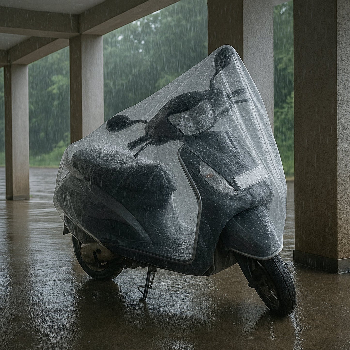 Big Plastic Activa Cover (1 Pc / 240 Cm Long Adjustable)