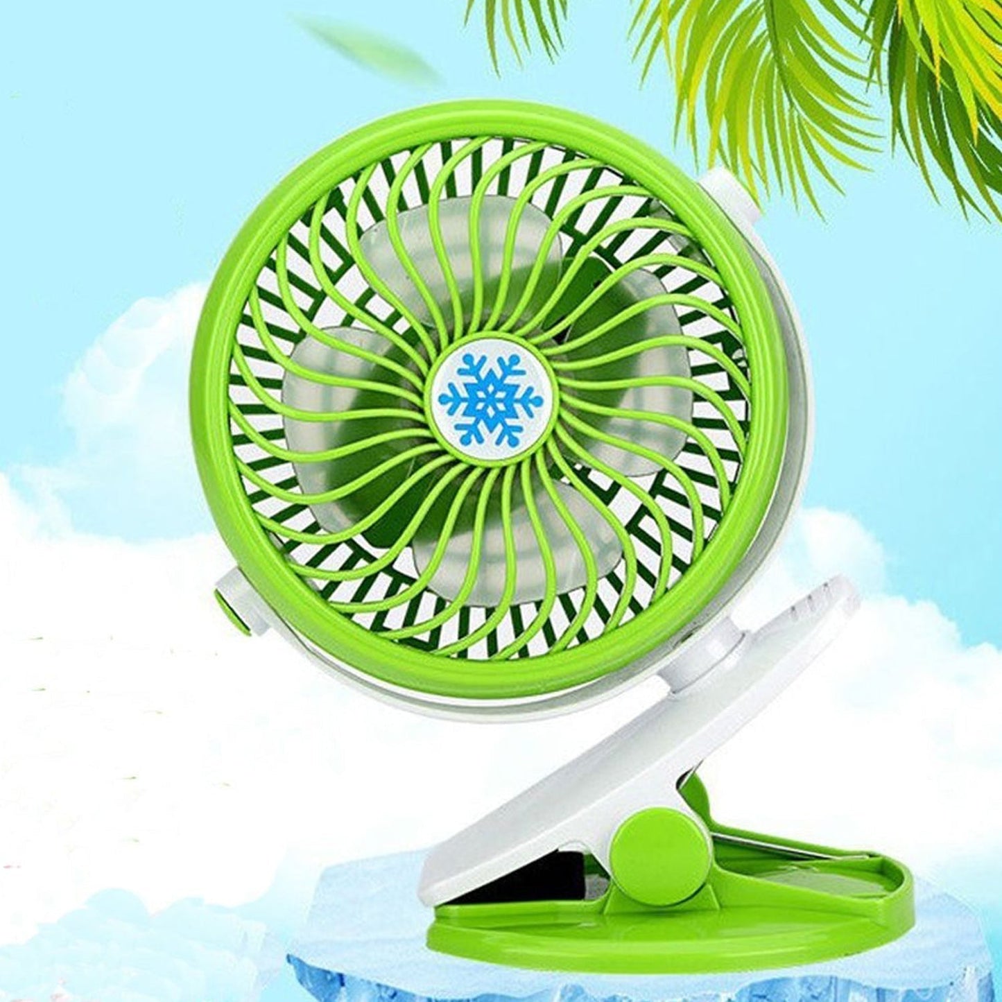 Mini USB Clip Fan widely used in summers for cool down rooms and body purposes.(Battery Not Include)