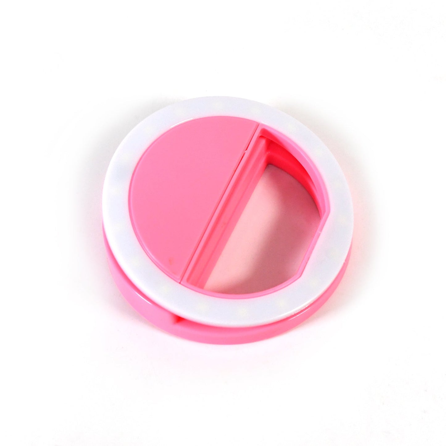 Phone Selfie Ring Light – Battery Operated Clip-On Light for Smartphone Photography (Battery Not Included)