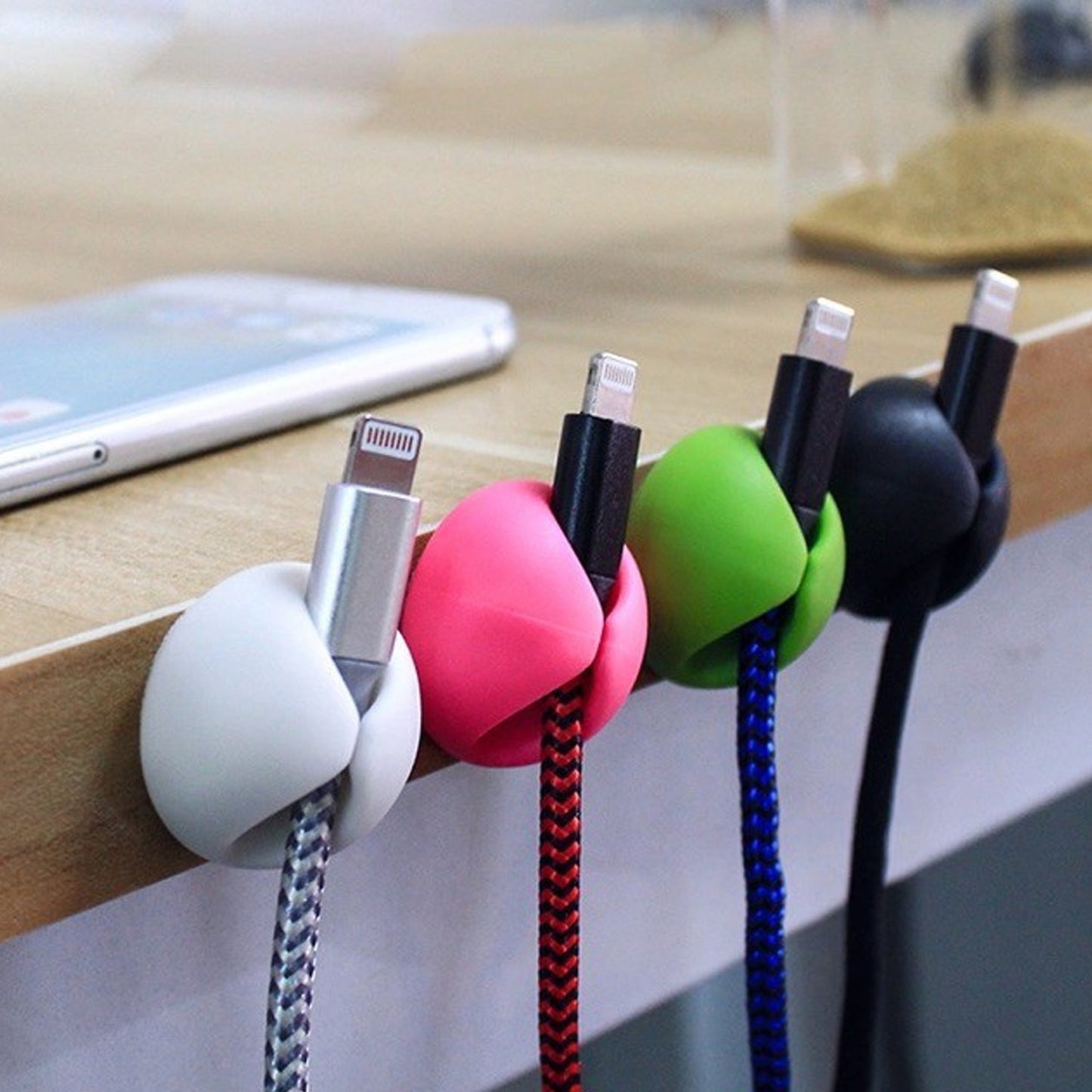 Cable Holder & Supporter – Secure & Organize All Types of Cables (10 Pc)