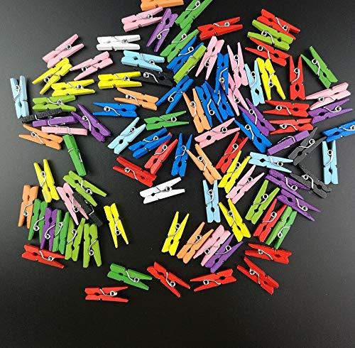 Wooden Clips for Photo Hanging & Home Decoration Pin Clips (Pack of 50)