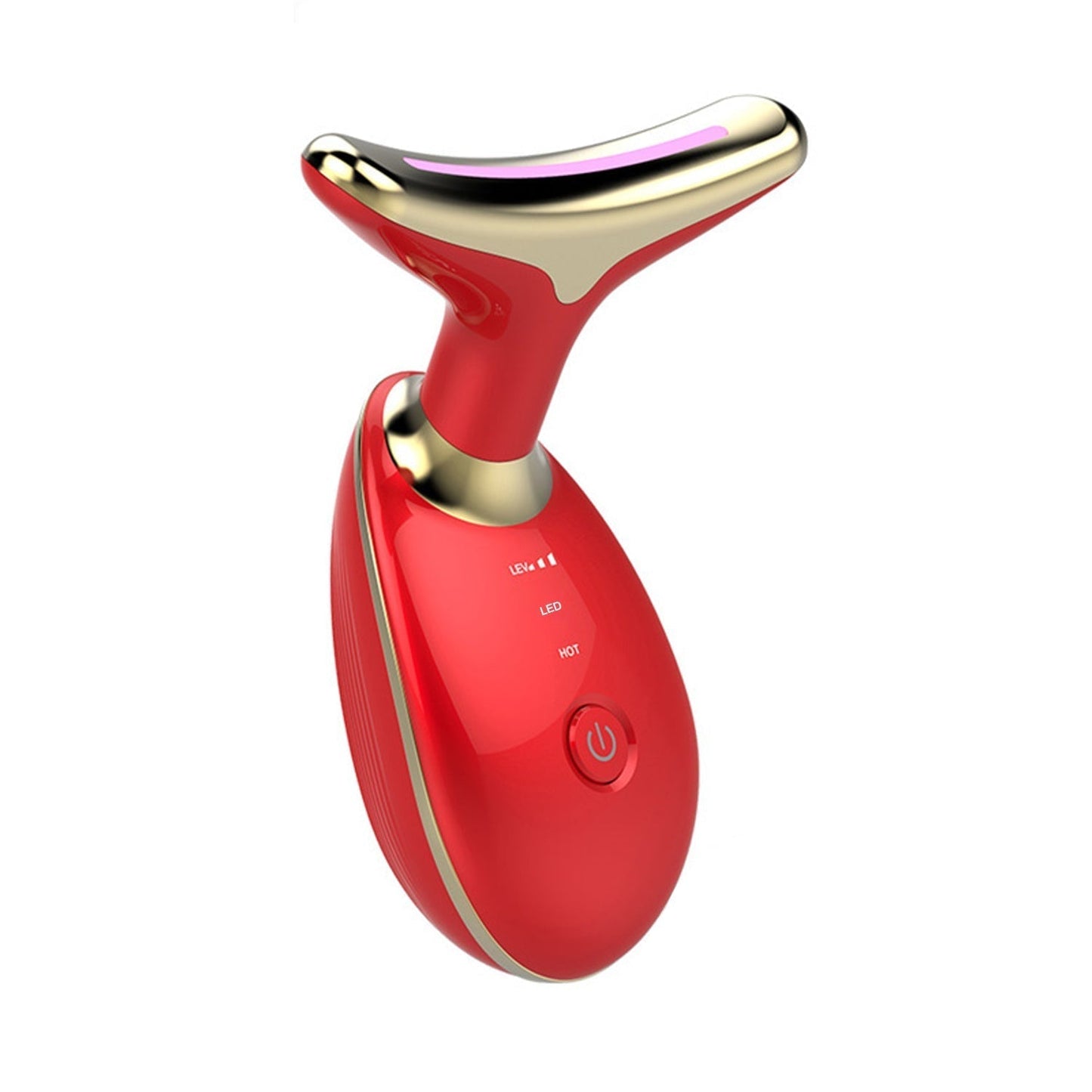 Electric Face Massager Wrinkle Remover LED Photon Face Beauty Device (1 Pc / Plastic)