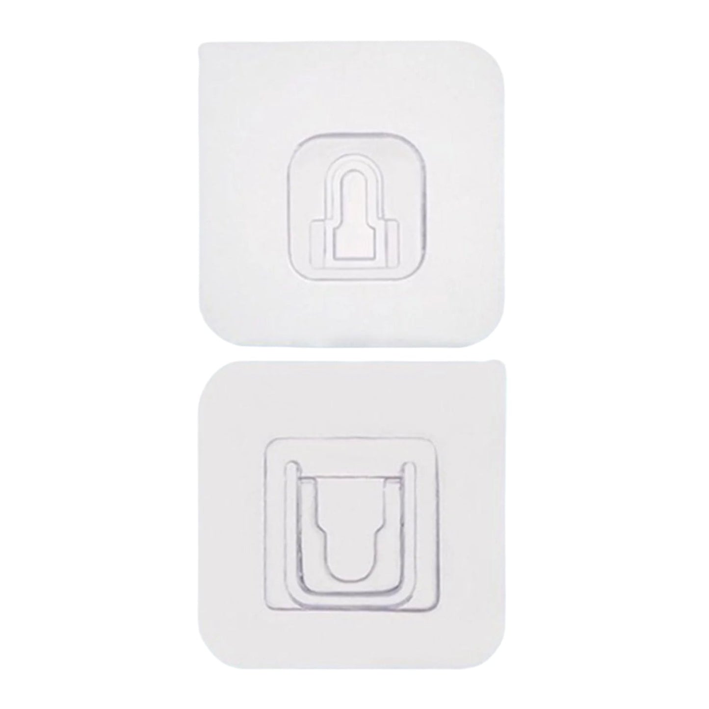 Magic Adhesive Plastic Wall Hooks Heavy Duty Hooks (Pack of 20) - 10 pair