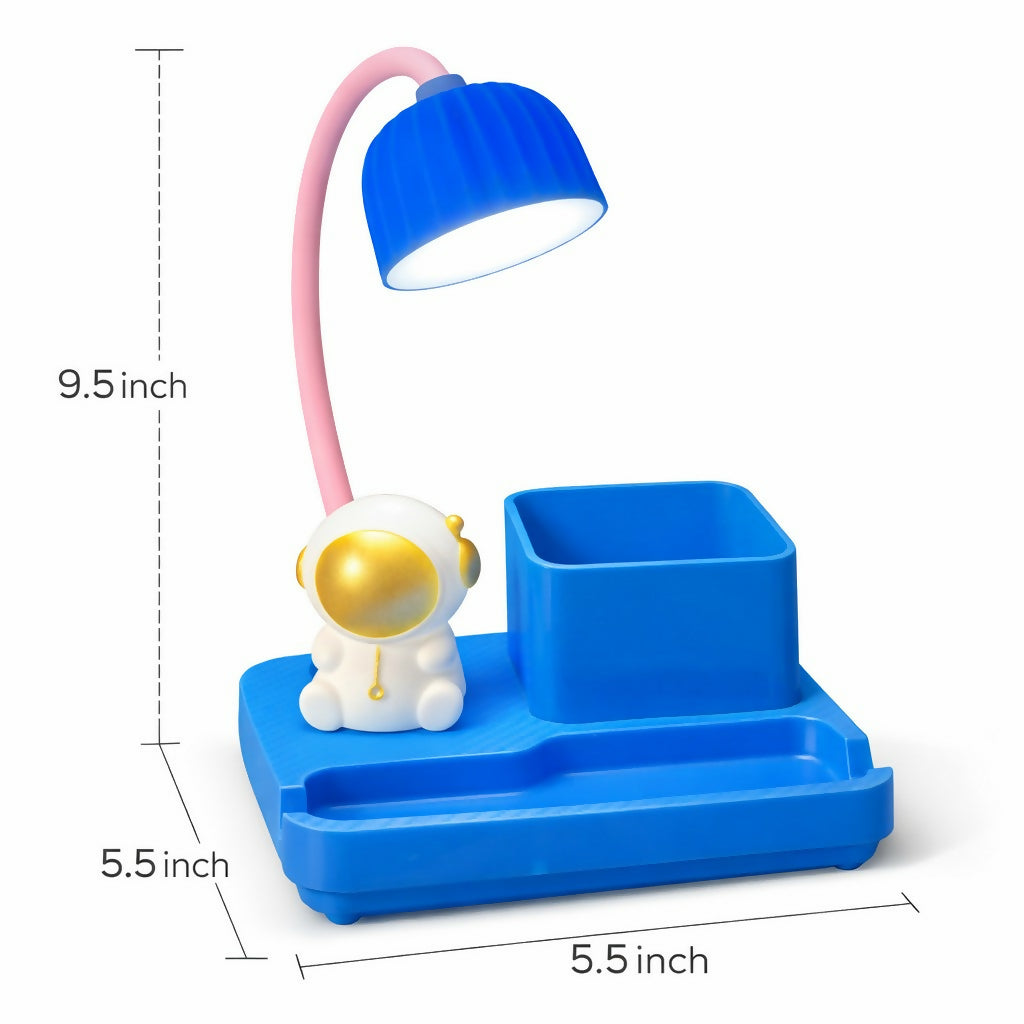 Kids Desk Lamp with Sharpener, Pen Holder & Phone Stand