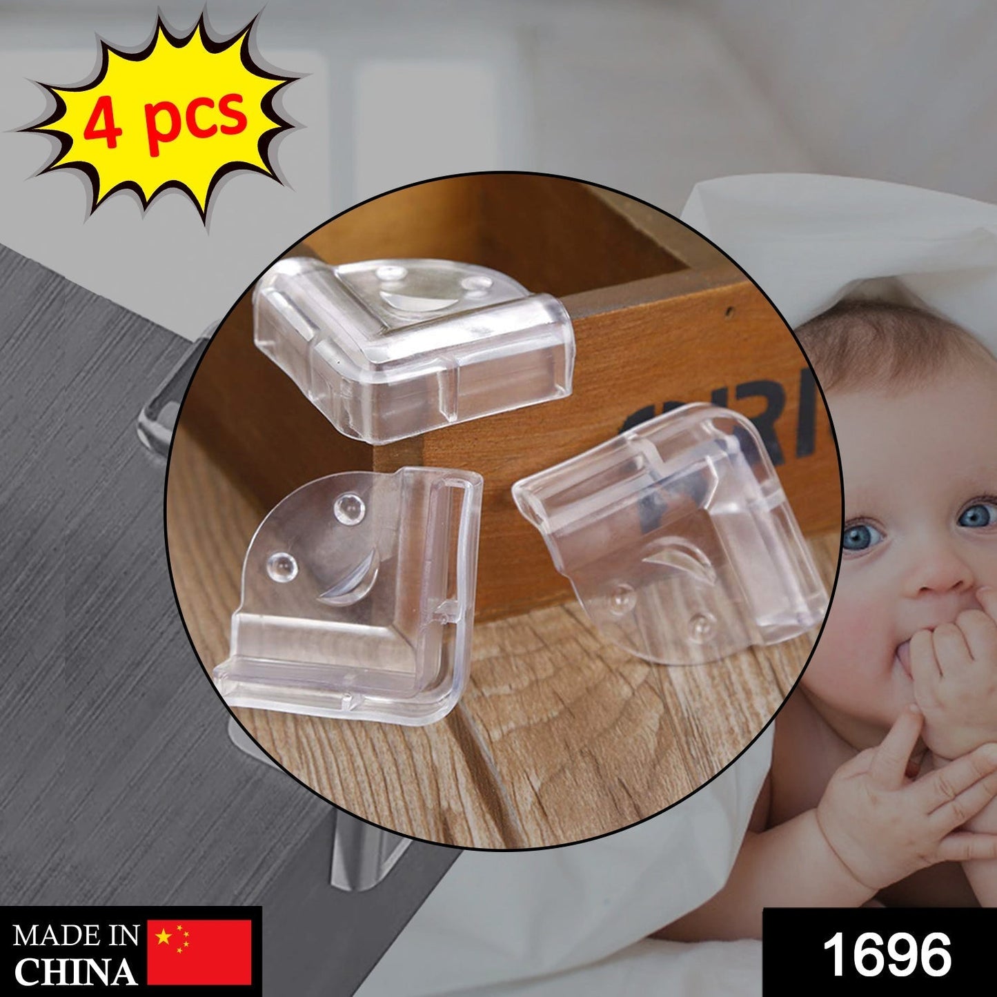 Table Corners Edge Protector Guards for Baby Child Safety (Pack of 4Pc)