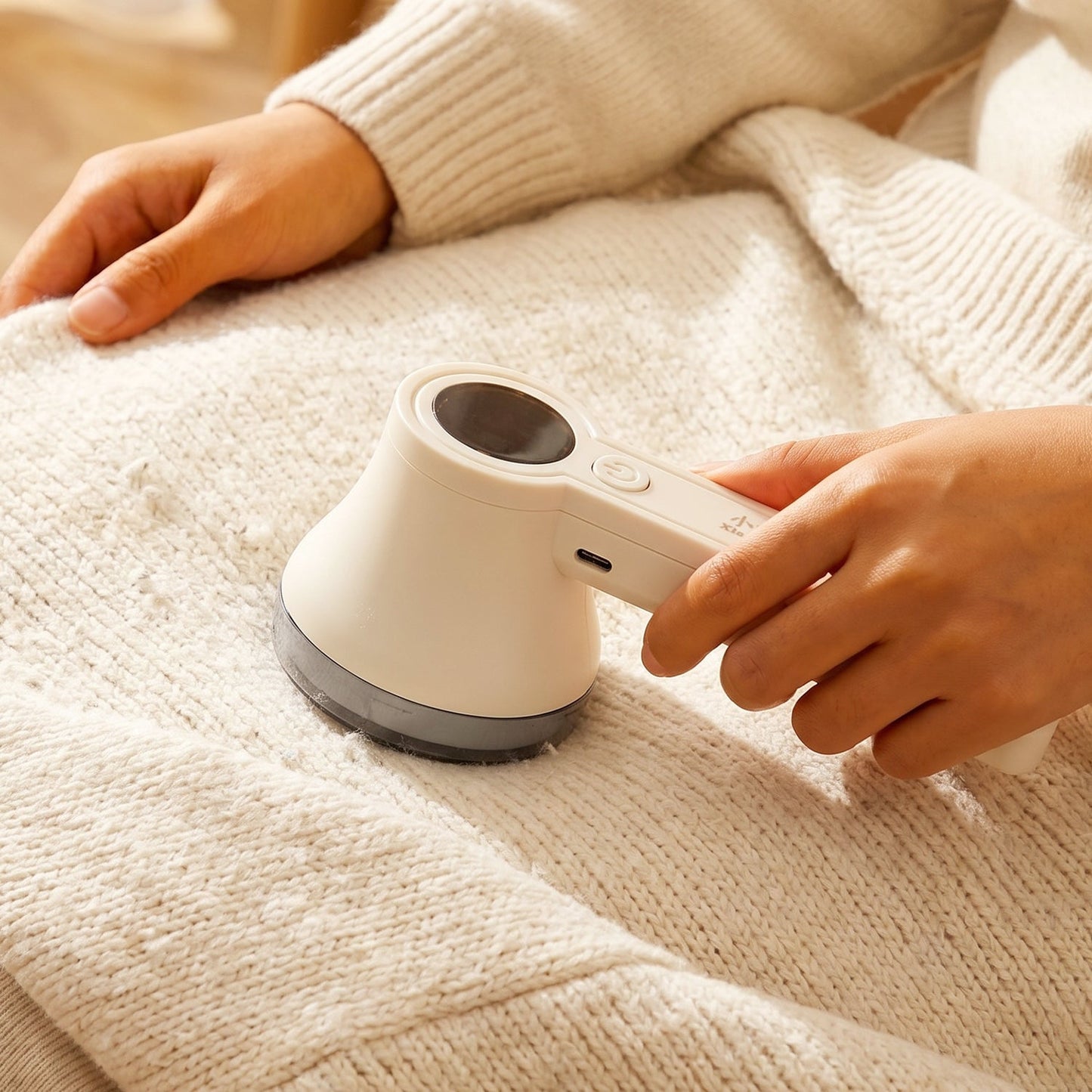 Rechargeable Electric Lint Remover & Fabric Shaver for Clothes, Sweaters, Sofa & Blankets (1 Pc)